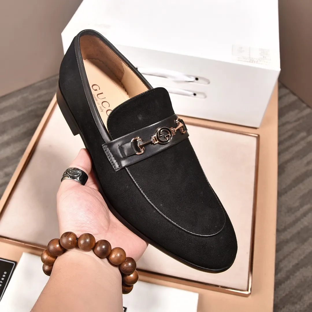 Men's shoes💰540📛📛Original (water-dyed cowhide) Gucci GUCCI official website formal shoes🌀 Italian🇮🇹imported cowhide➕top imported water-dyed cowhide lining💋Finely handmade original bottom, the real thing looks better when photographed in person Standard size 38-44